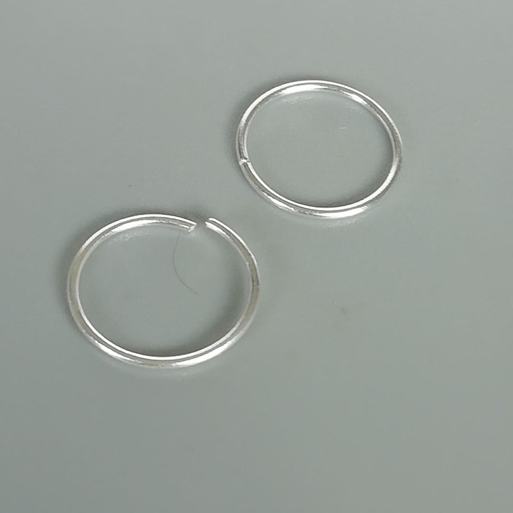 12 Mm never Ending Silver Hoops | Silver Hoop Earrings | Minimalist | 925 | Everyday Ear | E929 - by Oneyellowbutterfly