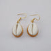 18k Gold Plated Cowrie Shell Drop Earrings - By Krti Handicrafts