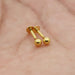 earrings 22k Yellow Gold Dainty Stud Earring Handmade earrings, - by Vidita Jewels