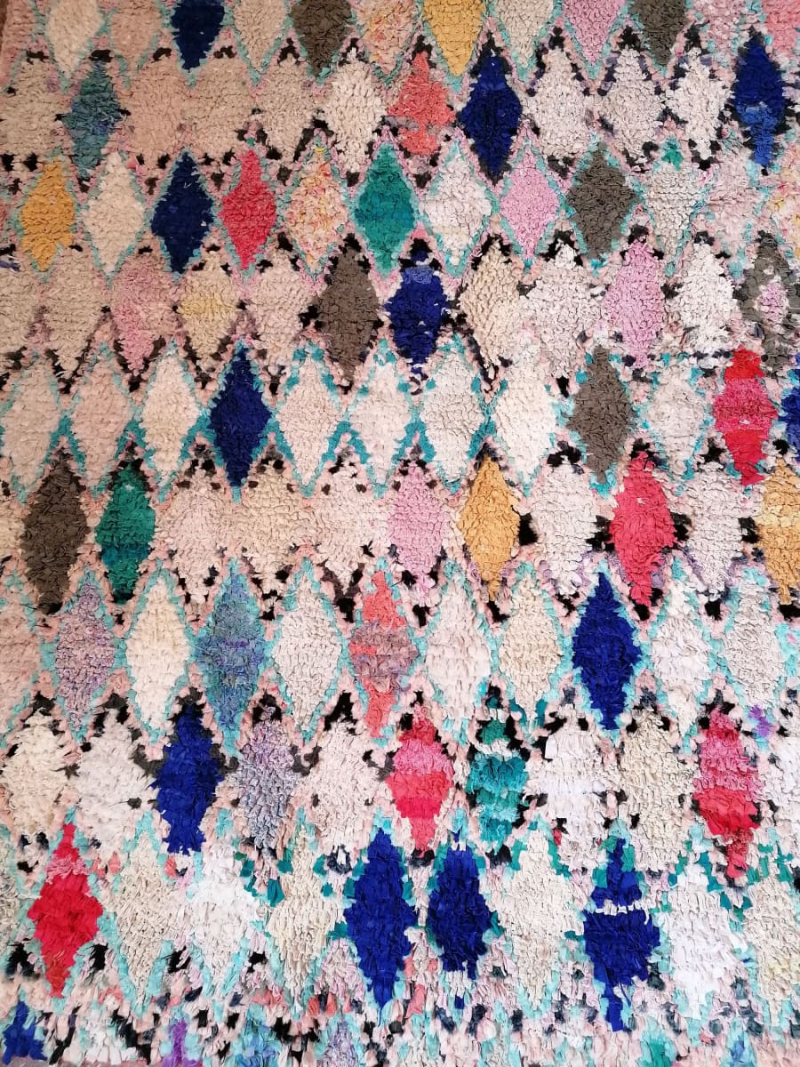 73x 56,69 Moroccan Rug Handmade Boucherouite Colorful Bohemian - by Home