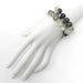 Bracelets 9 Inch Natural Black Rutile Quartz Faceted Drop Silver Link Chain bracelet