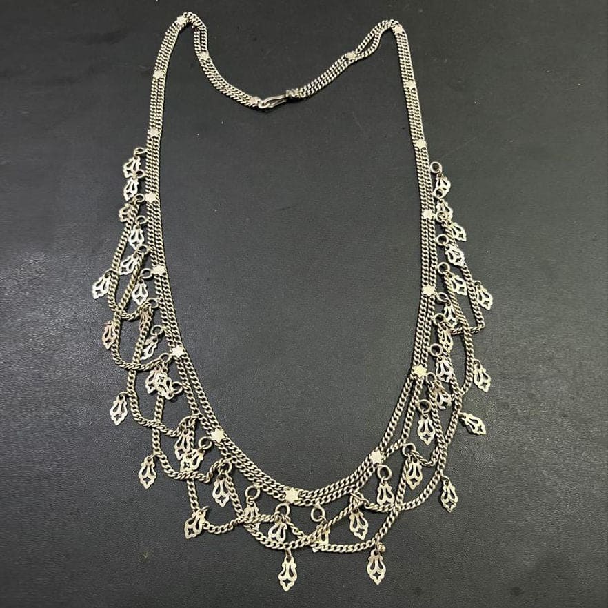 925 Antique Chain Necklace with Classic Desigen\\ Traditional Handmade for Women - by Vidita Jewels