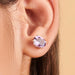 Earrings 925 Solid Silver Purple Amethyst Stud Earring Women Jewelry Birthday Gift Boho Post February Birthstone - by Finesilverstudio