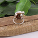 rings 925 Sterling Silver Ammonite Ring Handmade Fossil Madagascar Idocrase Ring. - by Rajtarang