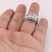 rings 925 Sterling Silver Band Energy Spinner Ring Thumb Meditation Fidget Promise Anxiety Gift For Men - by Rajtarang