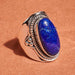 Afghani Lapis Lazuli Silver Ring - By Maya Studio