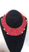 Red African Beaded Handmade Necklace Beaded Necklace For Women Maasai Jewelry - By Naruki Crafts