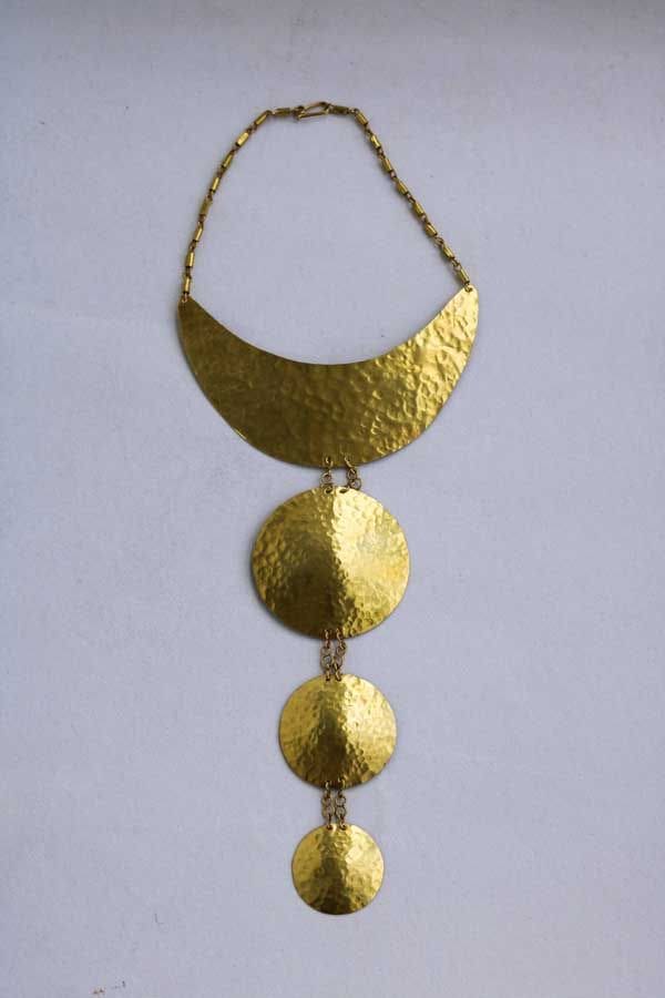 African Brass Necklace Jewelry Gift For Her Moms Gift Boho Christmas - By Naruki Crafts