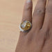 Rings African Golden Yellow Rutile Quartz Ring Solid 925 Sterling Silver Ring,November Birthstone Jewelry,All Specified Sizes Available