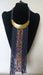 African Multi Strand Necklace Statement Dark Blue And Gold Plated Fringe Tie Maasai Jewelry - By Naruki Crafts