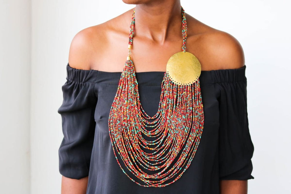Authentic African Hand Beaded Bridal Necklaces – Abbiexpress