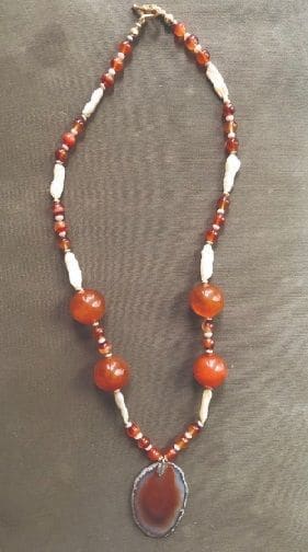 Agate And Carnelian Necklace - By Warm Heart Worldwide