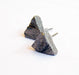 Earrings ALCHEMY post earrings organic ruff pyramid raw black triangle crude rustic studs gift idea september maria solorzano