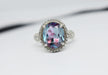 Alexandrite Ring 925 Sterling Silver for Bridal Handmade Genuine Gemstone Unique Engagement Dainty Diamond - by Jaipur Art Jewels