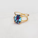 Alexandrite Ring 925 Sterling Sliver for Women Gift Mom Double Band Handmade Genuine Gemstone June Birthstone Cute - by Jaipur Art Jewels