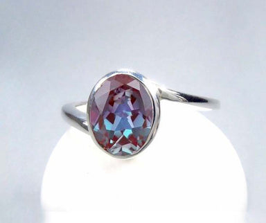 Alexandrite Ring 9255 Sterling Silver Everyday Love Handmade Promise for Women Gift her Natural Gemstone - by Jaipur Art Jewels