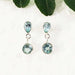 Amazing NATURAL SKY BLUE TOPAZ Gemstone Earrings Birthstone Earrings 925 Sterling Silver Earrings Fashion Handmade Earrings Drop Earrings