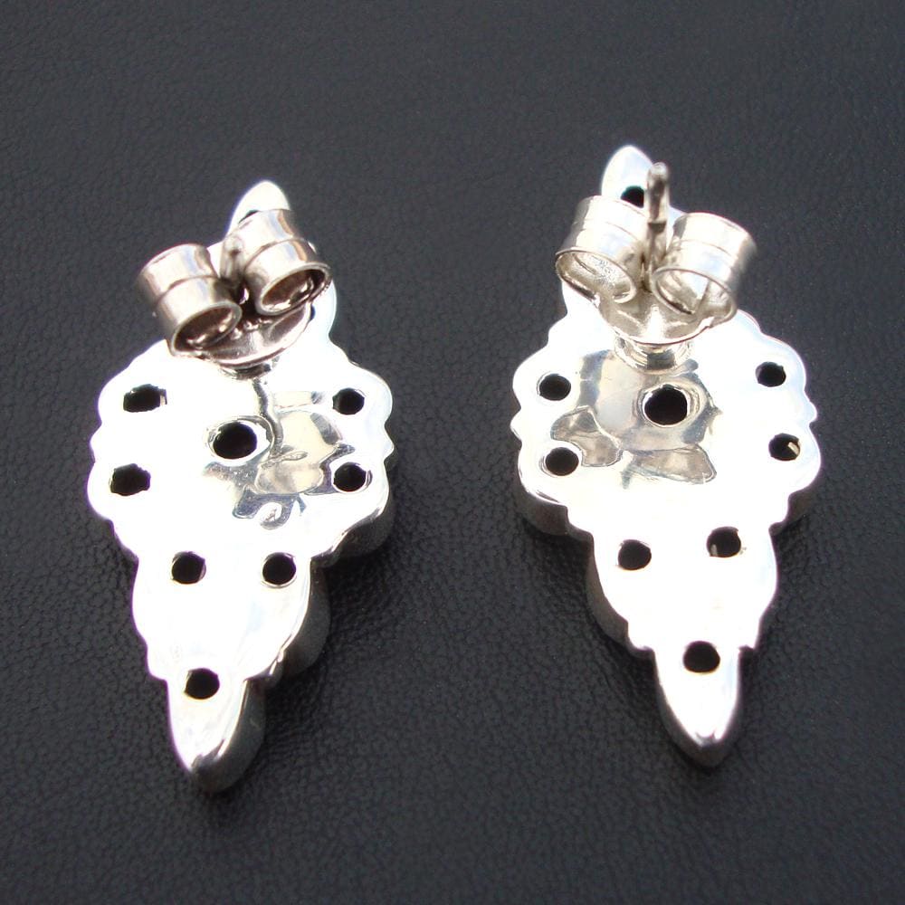 earrings Amethyst Earrings 925 Sterling Silver Marquise Stone February Gemstone - by Vidita Jewels