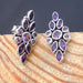 earrings Amethyst Earrings 925 Sterling Silver Marquise Stone February Gemstone - by Vidita Jewels
