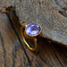 Rings Amethyst gemstone gold ring 14k yellow