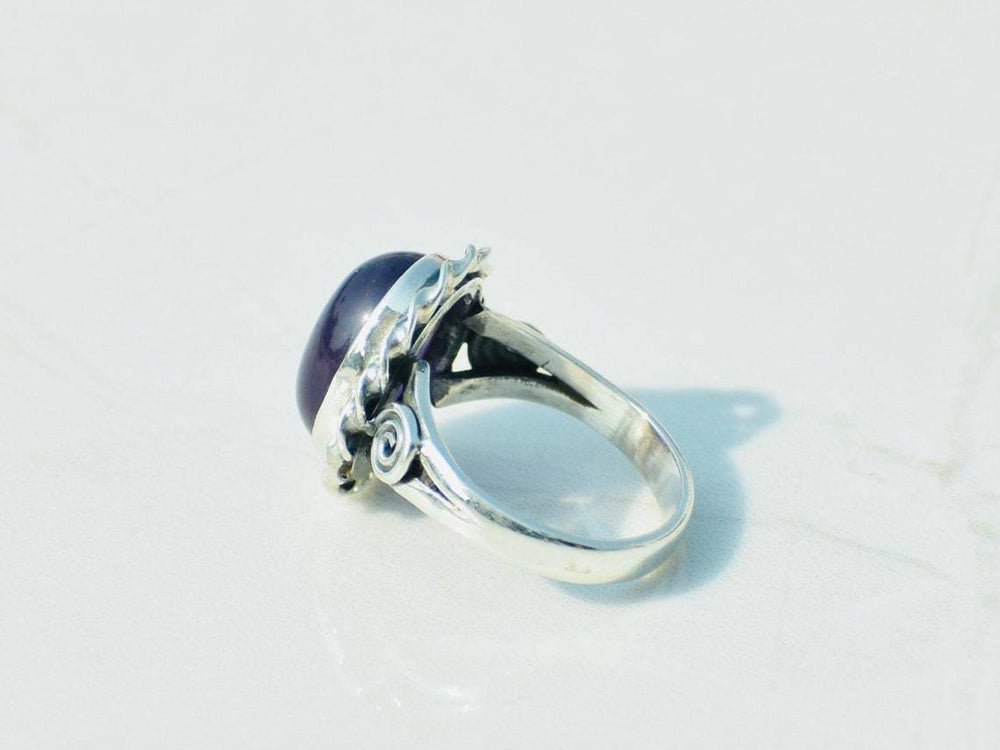 rings Amethyst Sterling Silver Ring Handmade Jewelry February birthstone,Christmas Gift For her - by TanaBanaCrafts