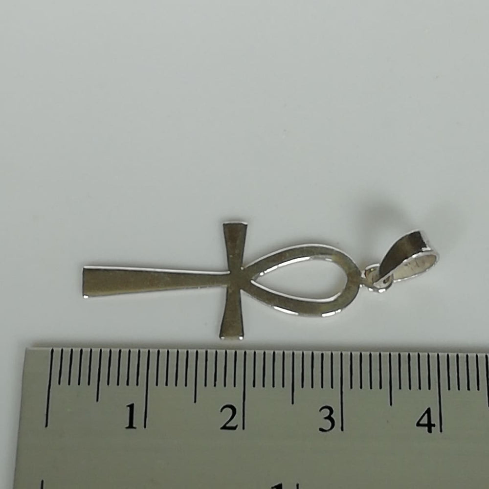 Ankh pendant -Sterling silver pendant- cross - PD34 - by NeverEndingSilver