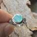 Rings Aqua Chalcedony Ring -925 Sterling Silver Gemstone Jewelry