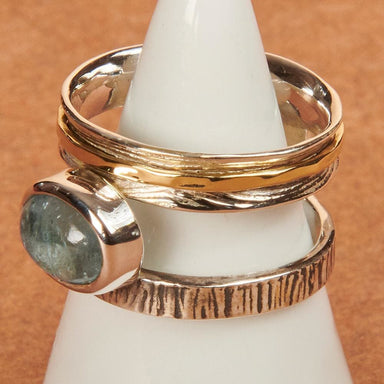 rings Aquamarine gemstone 925 Sterling silver Ring Fashion Handmade Jewelry Gift - by Adorable Craft