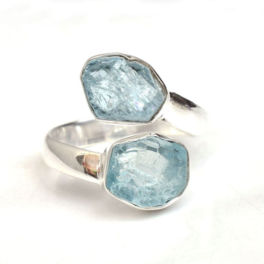 rings Aquamarine Ring Adjustable 925 Sterling Silver Ring,Nickel Free Handmade Jewelry - by Adorable Craft