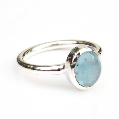 rings Aquamarine Ring Stackable Birthstone Birth day Gift Ring-D051 - by Adorable Craft
