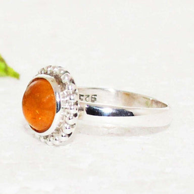 rings Awesome BALTIC AMBER Gemstone Ring Birthstone 925 Sterling Silver Fashion Handmade Jewelry All Size Gift - by Zone