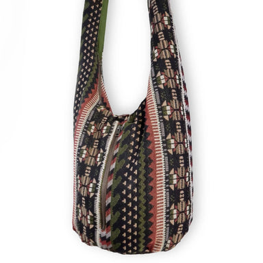Aztec-print Tribal Crossbody Bag: Durable Sustainable & Fashion-forward - By Ohethno