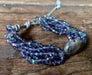 Bracelets Beaded Bracelet with Labradorite Center Stone