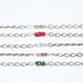 bracelets Beads bracelet with oxidized sterling silver oval link chain - by Metal Studio Jewelry