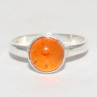 Beautiful BALTIC AMBER Gemstone Ring Birthstone 925 Sterling Silver Fashion Handmade Jewelry All Size Gift - by Zone