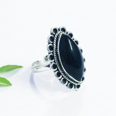 Rings Beautiful BLACK ONYX Gemstone Ring Birthstone 925 Sterling Silver Fashion Handmade All Size Gift