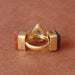 Beautiful Matte Gold Plated Raw Herkimer Diamond Garnet And Carnelian Gemstone Statement Ring - by Bhagat Jewels