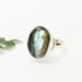 Rings Beautiful Natural Blue Fire Labradorite Gemstone Silver Ring