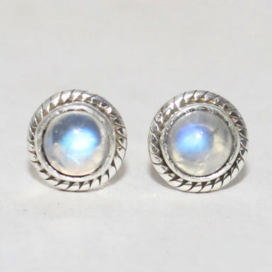 earrings Beautiful NATURAL BLUE FIRE RAINBOW MOONSTONE Gemstone Earrings Birthstone 925 Sterling Silver Fashion Handmade Jewelry Stud Gift -