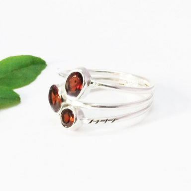 Rings Beautiful NATURAL RED GARNET Gemstone Ring Birthstone 925 Sterling Silver Fashion Handmade All Size Gift