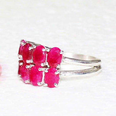 rings Beautiful Natural Indian Ruby Gemstone Ring July Birthstone 925 Sterling Silver Handmade Jewelry - by Zone