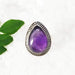 Beautiful Natural Purple Amethyst Gemstone Ring Birthstone 925 Sterling Silver - By Jewelry Zone