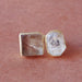 Bezel Set Raw Herkimer Diamond And Smoky Quartz Gemstone Special Ring - by Bhagat Jewels