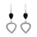 Black Onyx Earring Sterling Silver Dangel Drop Gemstone Gift for Girlfriend - by Rajtarang