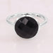 Black Onyx Ring 925 Sterling Silver Handmade Gemstone 12x12mm Bezel Setting for Men’s - by Rajtarang
