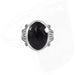 Ring Black Onyx 925 Sterling Silver Handmade Gemstone 13X18mm Bezel Setting For Men’s - by Rajtarang