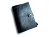 Notebooks Black Recycled Rubber Notebook with Handmade Paper