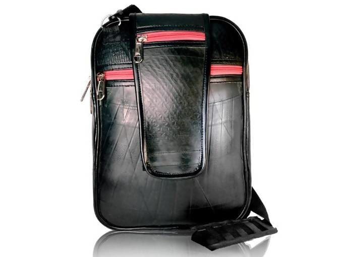 Sling Bags Black Recycled Rubber Bag