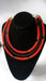 Black & Red Beaded Necklace Double Tribal Maasai Jewelry - By Naruki Crafts