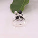 925 Sterling Silver Black Tourmaline Ring Handmade Gemstone Peridot Crystal Unisex Birthstone Ring.